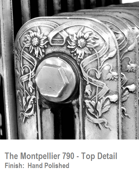 Montpellier 790 Cast Iron Radiator - 13 Sections, 790 x 957mm